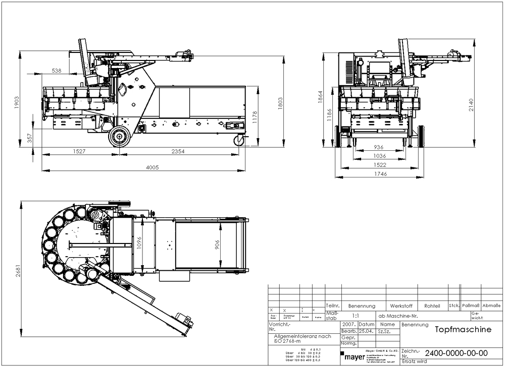 Mayer 2400 T16 Potting Machine - Image 9